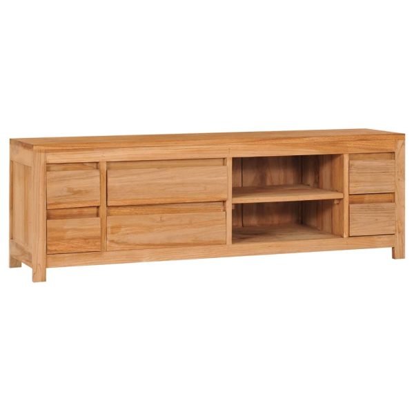 Dyersburg TV Cabinet 120x30x40 cm Solid Teak Wood