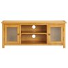 Tinley TV Cabinet 120x35x48 cm Solid Oak Wood