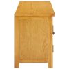 Tinley TV Cabinet 120x35x48 cm Solid Oak Wood