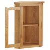 Wall-mounted Corner Cabinet 45x28x60 cm Solid Oak Wood