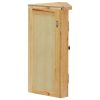 Wall-mounted Corner Cabinet 45x28x60 cm Solid Oak Wood