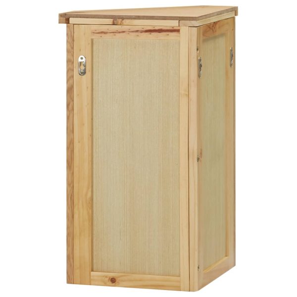 Wall-mounted Corner Cabinet 45x28x60 cm Solid Oak Wood