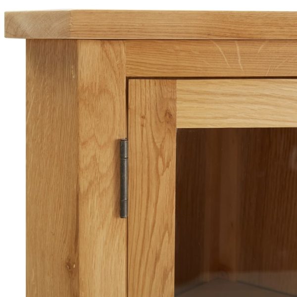 Wall-mounted Corner Cabinet 45x28x60 cm Solid Oak Wood