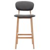 Bar Stools 2 pcs Fabric – Dark Grey