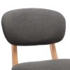 Bar Stools 2 pcs Fabric – Dark Grey