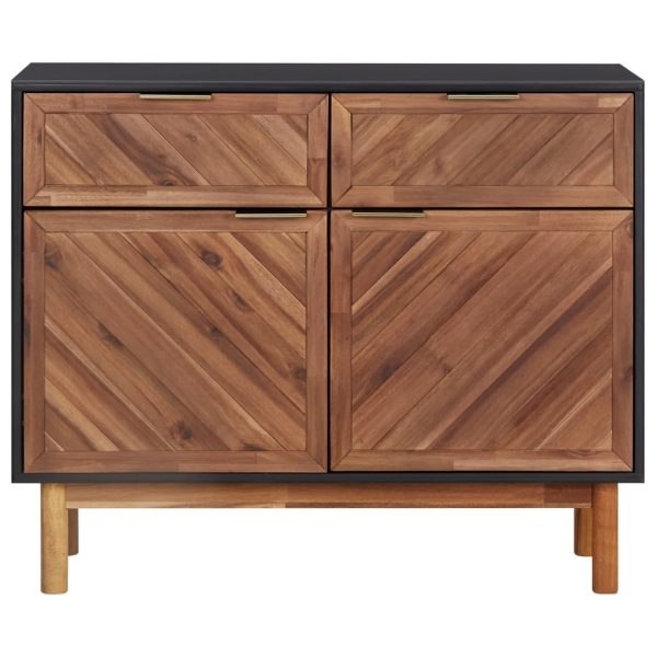 Sideboard 90×33.5×75 cm Solid Acacia Wood and MDF
