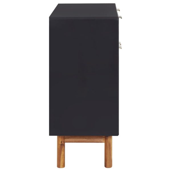Sideboard 90×33.5×75 cm Solid Acacia Wood and MDF