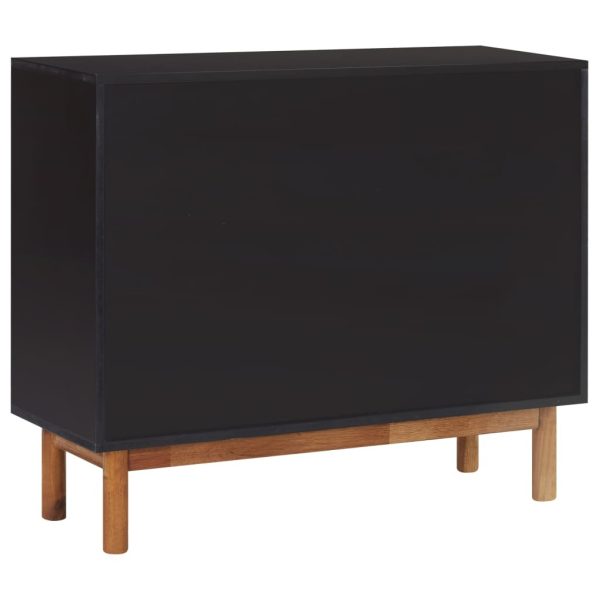 Sideboard 90×33.5×75 cm Solid Acacia Wood and MDF