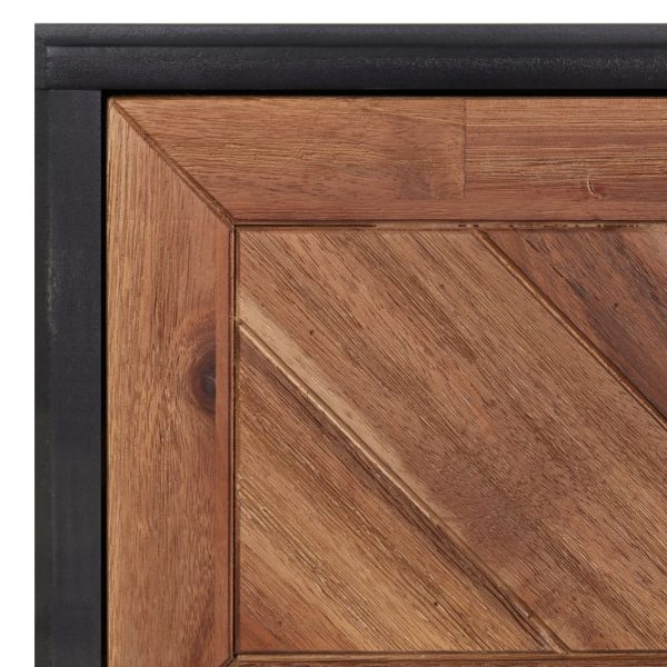 Sideboard 90×33.5×75 cm Solid Acacia Wood and MDF