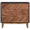 Sideboard 90×33.5×80 cm Solid Acacia Wood and MDF