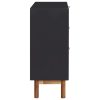 Sideboard 90×33.5×80 cm Solid Acacia Wood and MDF