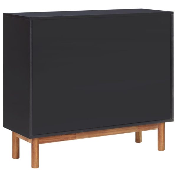 Sideboard 90×33.5×80 cm Solid Acacia Wood and MDF