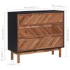 Sideboard 90×33.5×80 cm Solid Acacia Wood and MDF