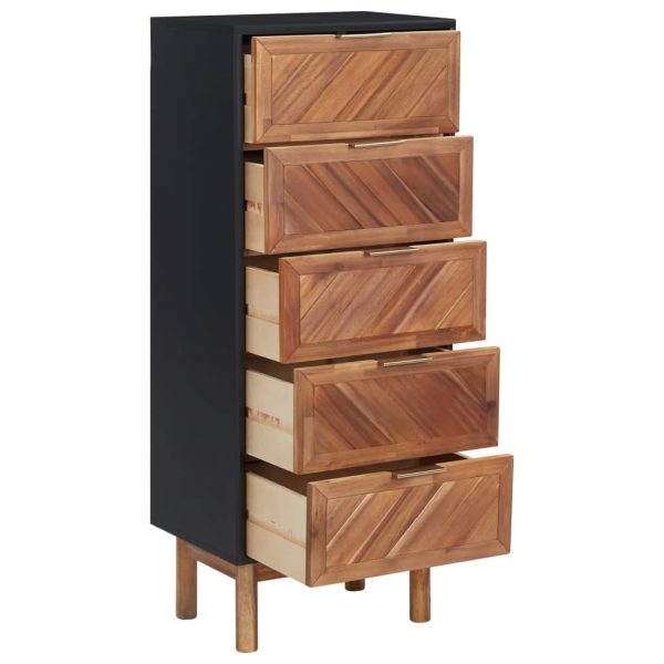 Sideboard 45x32x115 cm Solid Acacia Wood and MDF