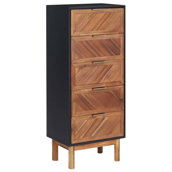 Sideboard 45x32x115 cm Solid Acacia Wood and MDF