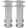 Waseca Round Sofa Legs Chrome – 180 mm, 8