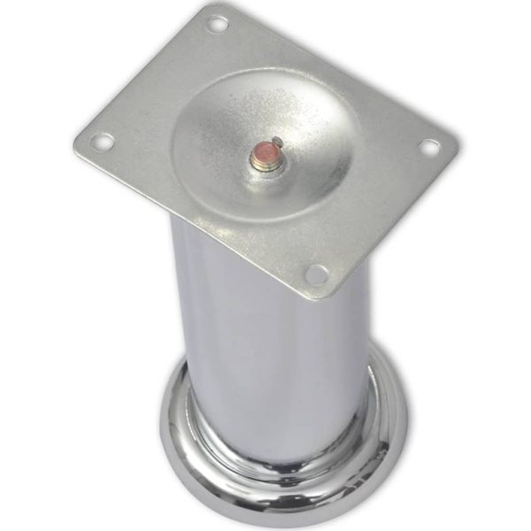 Waseca Round Sofa Legs Chrome – 180 mm, 8