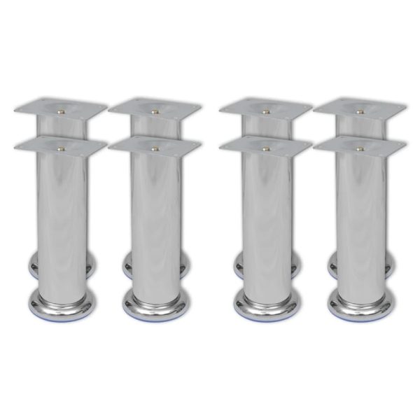 Waseca Round Sofa Legs Chrome – 180 mm, 8