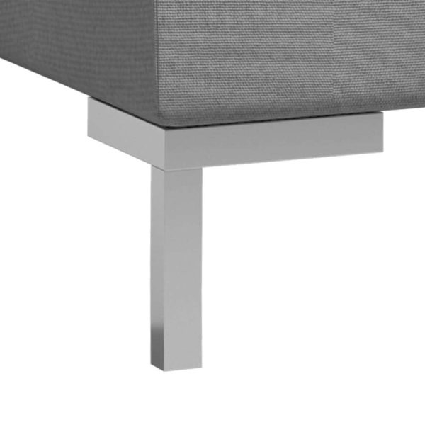 Brixham 5 Piece Sofa Set Fabric Light Grey