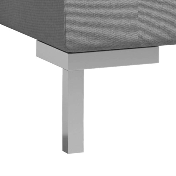 Ellisville 6 Piece Sofa Set Fabric Light Grey
