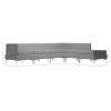 Ellisville 6 Piece Sofa Set Fabric Light Grey