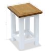 End Tables 2 pcs 27x24x37 cm Solid Oak Wood