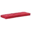 Pallet Floor Cushions 2 pcs Cotton Burgundy