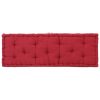 Pallet Floor Cushions 2 pcs Cotton Burgundy