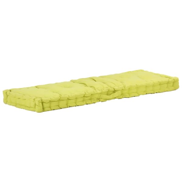 Pallet Floor Cushions 2 pcs Cotton Green