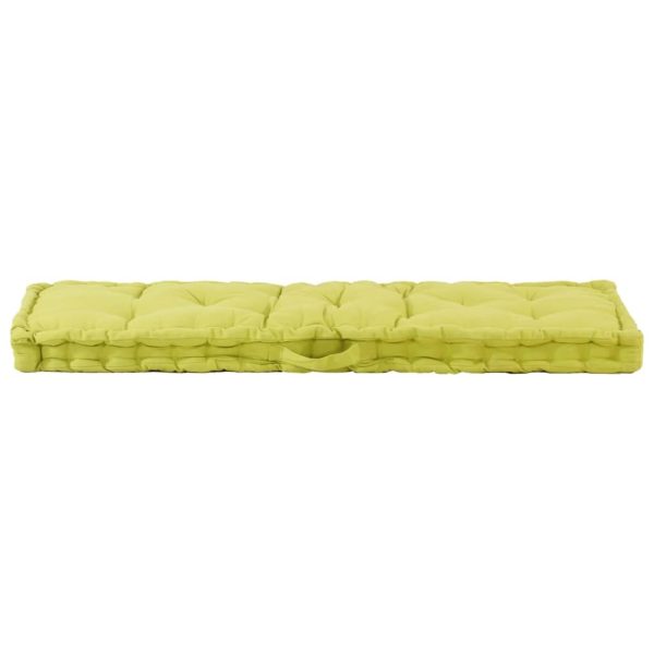 Pallet Floor Cushions 2 pcs Cotton Green
