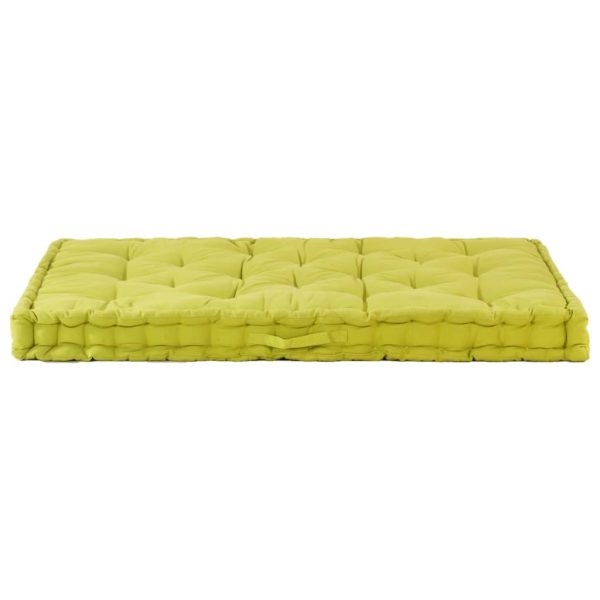 Pallet Floor Cushions 2 pcs Cotton Green
