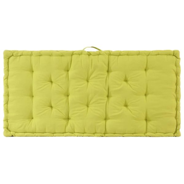 Pallet Floor Cushions 2 pcs Cotton Green