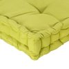Pallet Floor Cushions 2 pcs Cotton Green