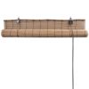 Bamboo Roller Blinds 2 pcs 150 x 220 cm Brown