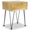 Agawam Bedside Cabinets 2 pcs 40x30x50 cm Solid Teak