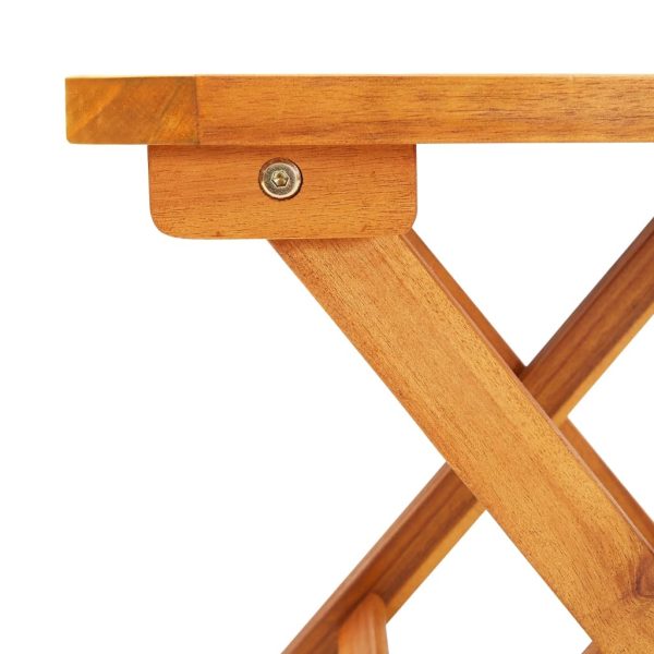 Sun Lounger Solid Acacia Wood – 2 Sunloungers With Table