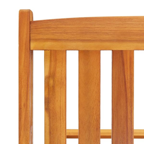 Sun Lounger Solid Acacia Wood – 2 Sunloungers With Table