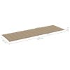 Garden Sun Lounger with Cushion Solid Acacia Wood – 200x123x85 cm, Beige