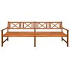 Garden Bench with Cushions 240 cm Solid Acacia Wood