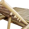 2-Person Sun Lounger with Cushions Bamboo – Taupe