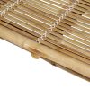 2-Person Sun Lounger with Cushions Bamboo – Taupe