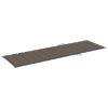 2-Person Sun Lounger with Cushions Bamboo – Taupe