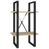 5-Tier Book Cabinet Engineered Wood – 40x30x175 cm, Sonoma oak