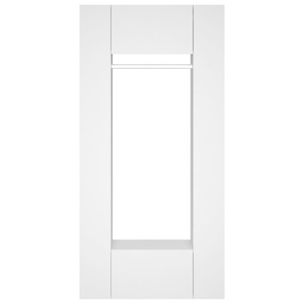 Hallway Cabinets 2 pcs White Engineered Wood