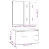 Hallway Furniture Set Engineered Wood – Smoked Oak