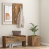 Hallway Furniture Set Engineered Wood – Smoked Oak