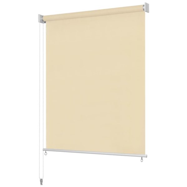 Outdoor Roller Blind 140×230 cm Cream