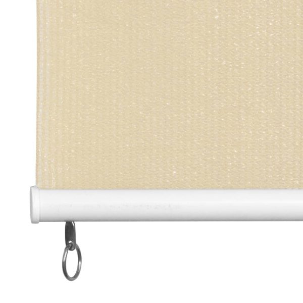 Outdoor Roller Blind 140×230 cm Cream