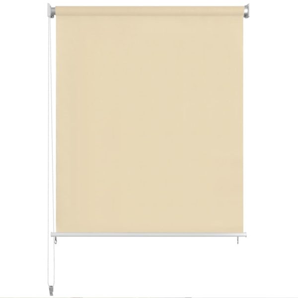 Outdoor Roller Blind 140×230 cm Cream