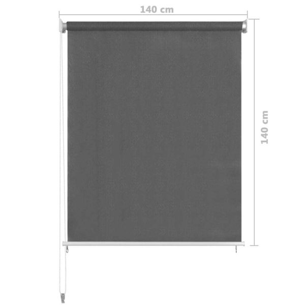 Outdoor Roller Blind 140×140 cm Anthracite